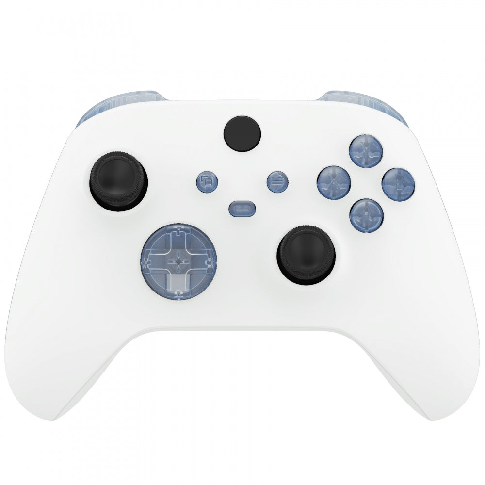 eXtremeRate Glacier Blue Replacement Buttons for Xbox Series X/S Controller - LB RB LT RT Bumpers, Triggers, D-Pad, ABXY, Start, Back, Sync & Share Keys - Perfect for Gaming Enthusiasts & Custom Mods