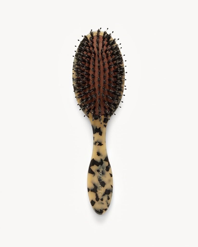 MACHETE Everyday Hair Brush for Women & Men - Detangling Brush for All Hair Types (Natural, Straight, Curly, Wet or Dry) - Styling Hairbrush for Kids & Adults - 1pk Blonde Tortoise - Perfect for Home, Travel & Salon Use