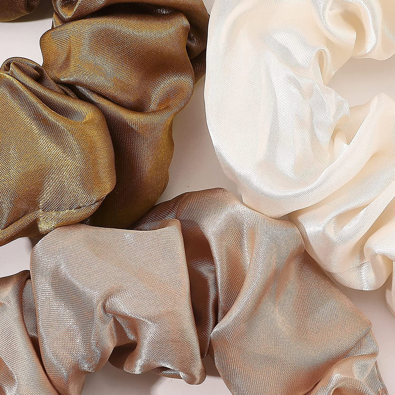 Premium Velvet Satin Hair Scrunchies for Women & Girls - Super Soft, Elastic Hair Ties (15-Pack) - Perfect for Workouts, Office, and Everyday Styling