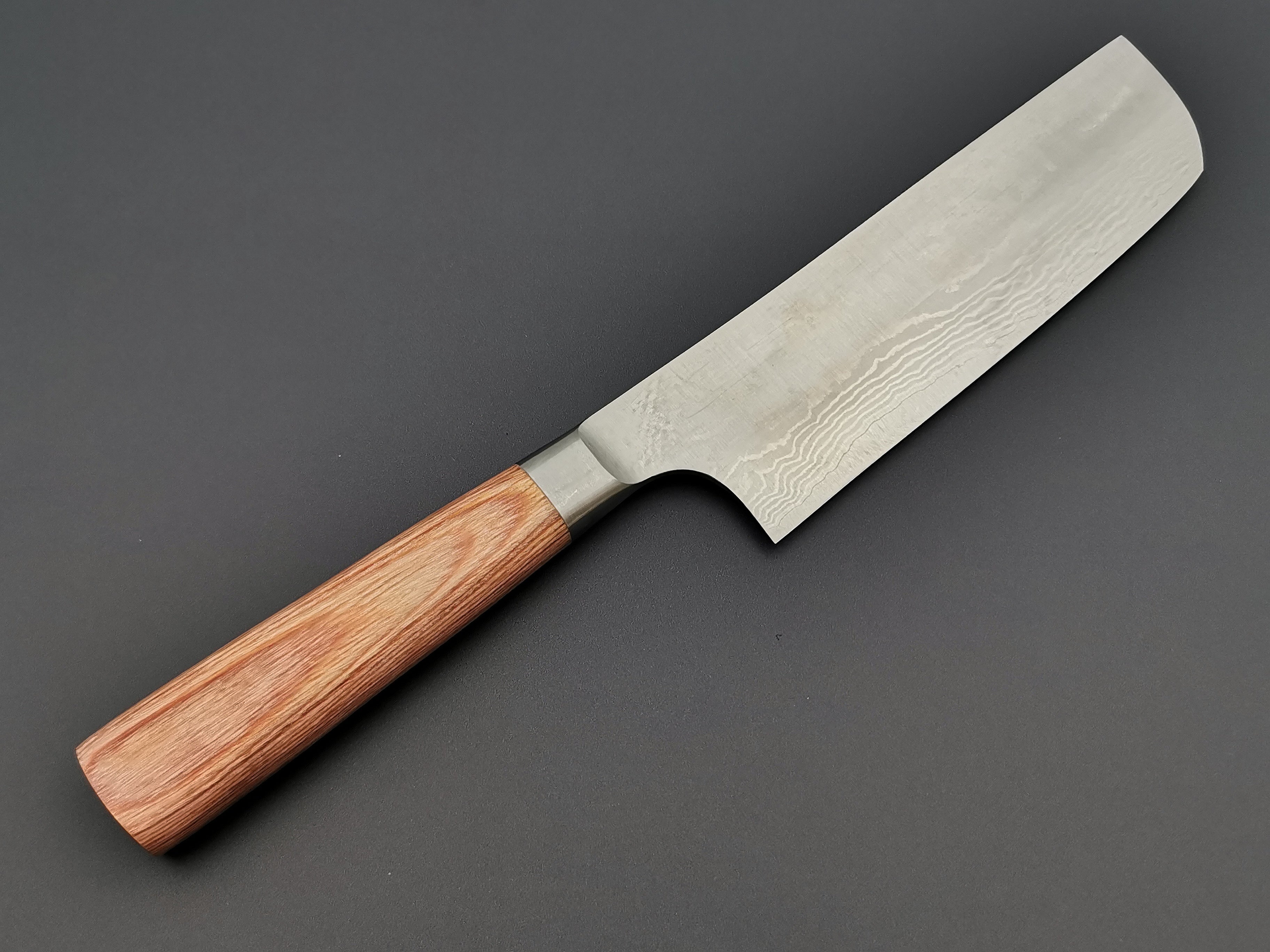 Premium Katsuyasu Kamo VG10 Damascus Nakiri Knife - Japanese Vegetable Chopper for Professional Chefs & Home Cooking - Perfect for Slicing, Dicing & Mincing Vegetables