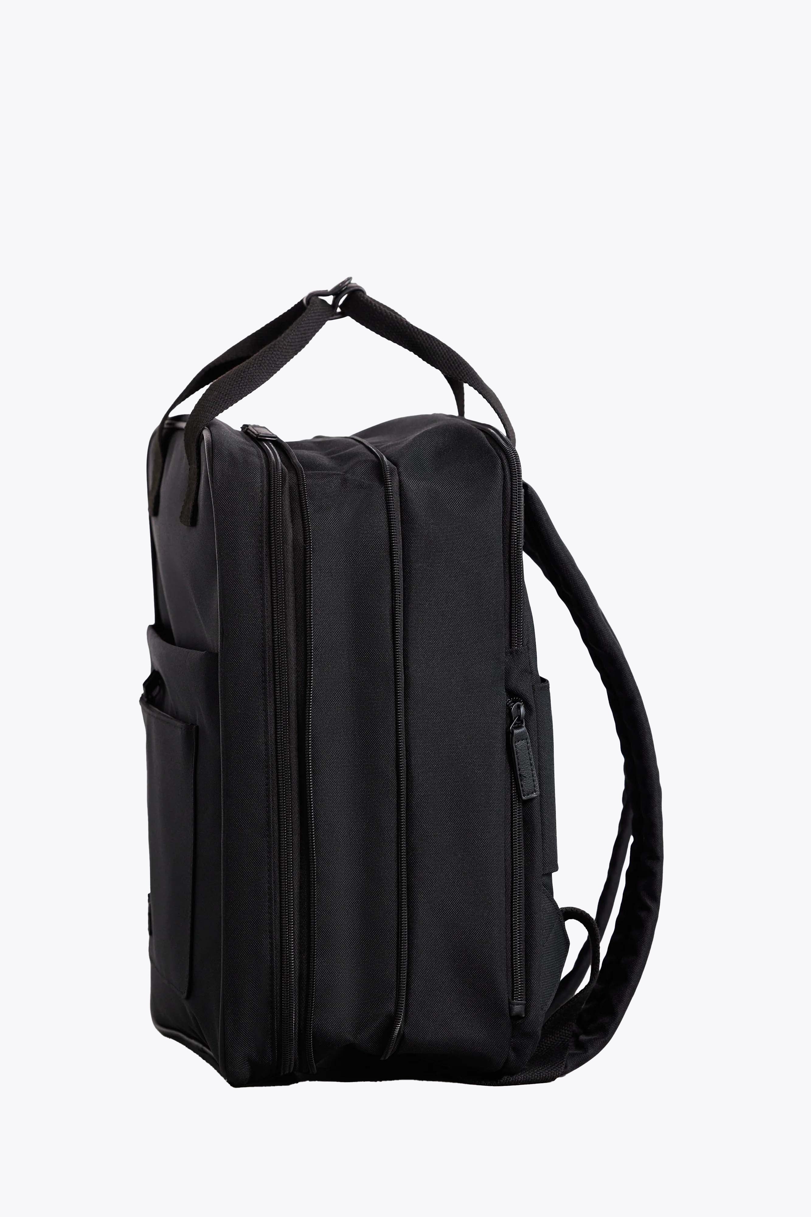 Expandable Travel Backpack - Black Water-Resistant Hiking Daypack for Men & Women - Perfect for Camping, Commuting & Outdoor Adventures