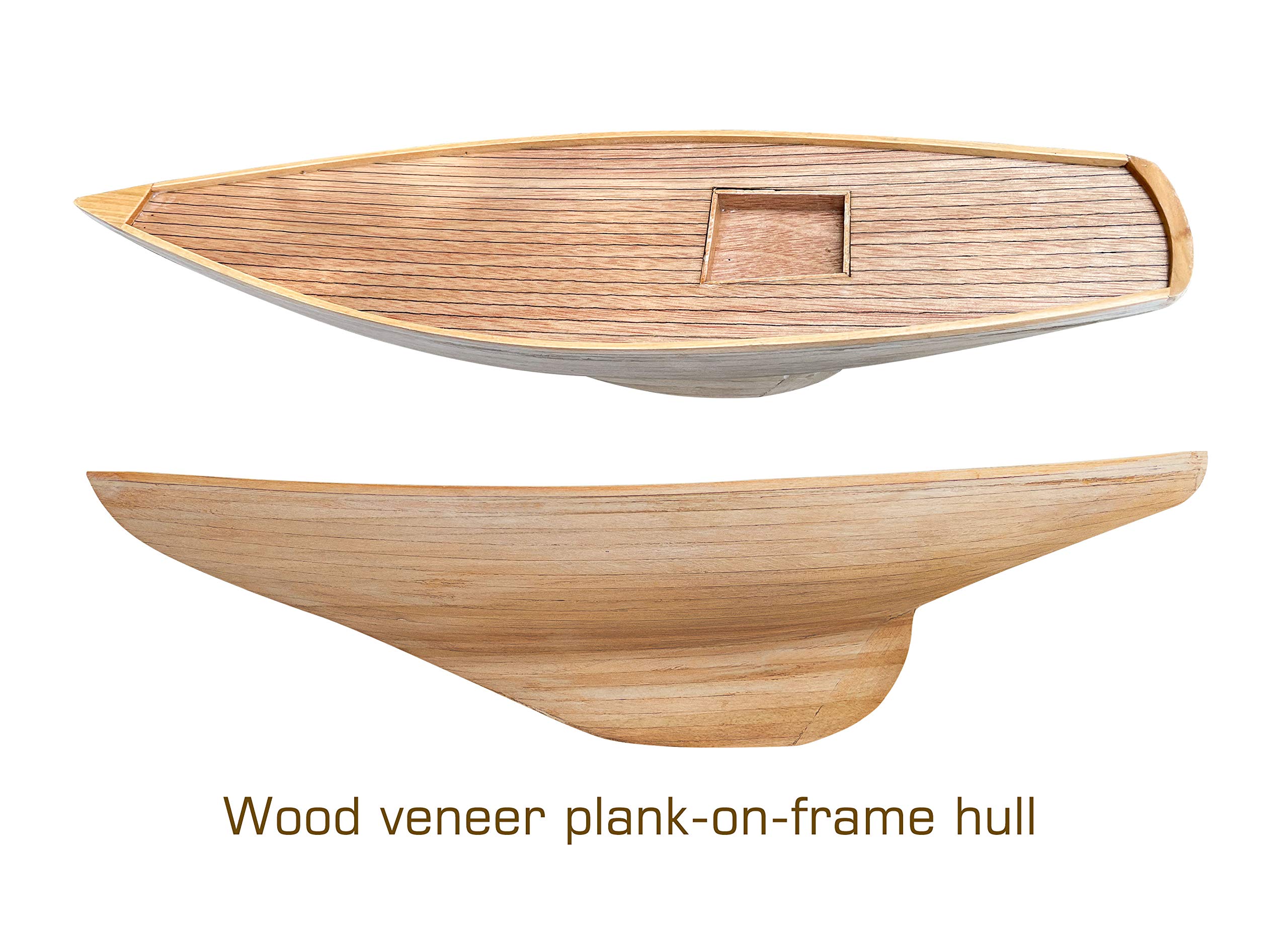 Wooden Sailboat Model Decor - Antique Navy Yacht for Home & Office Display