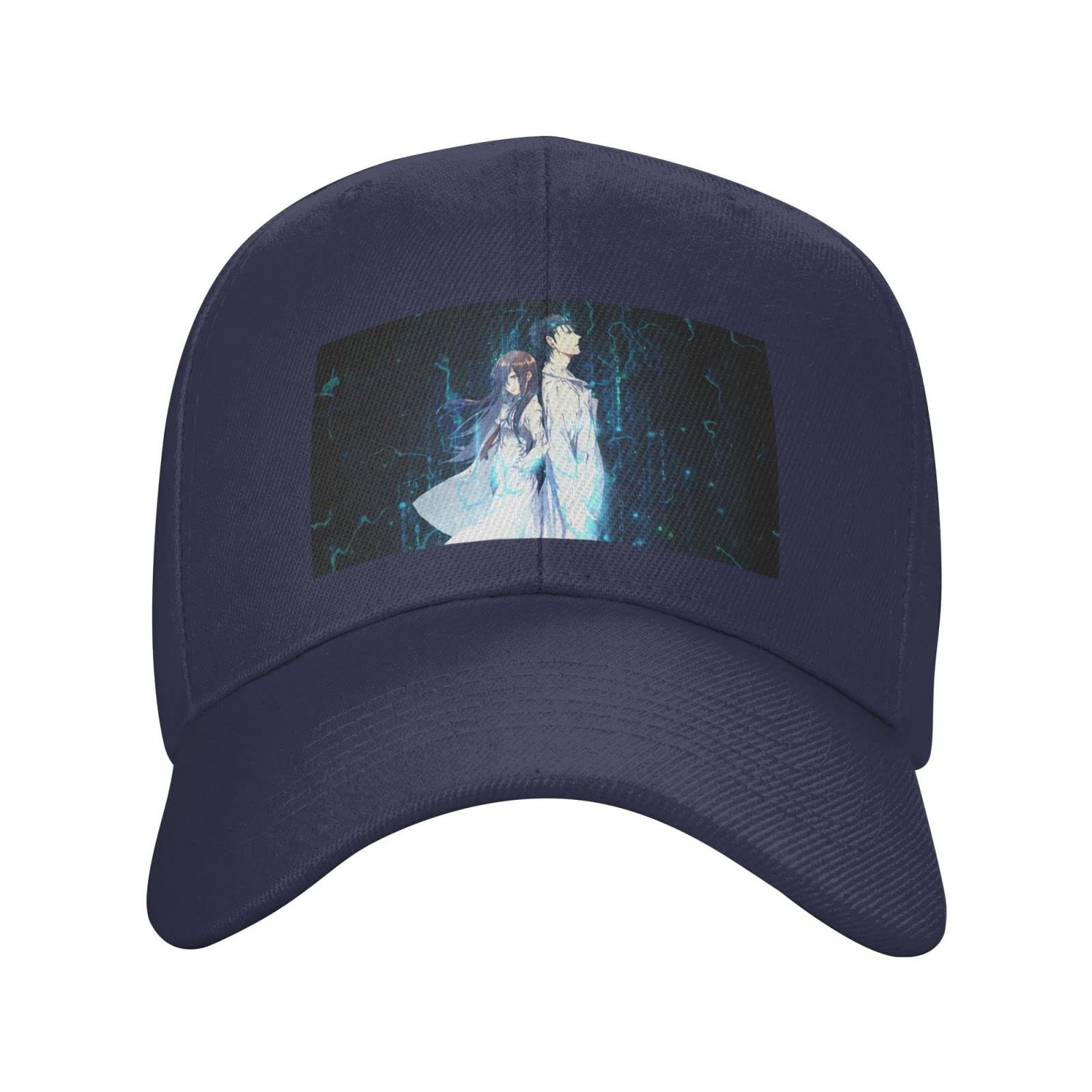 Steins Gate Anime Baseball Cap - Rintarou Okabe Unisex Adjustable Dad Hat & Trucker Cap for Outdoor Sports, Cosplay, and Anime Conventions