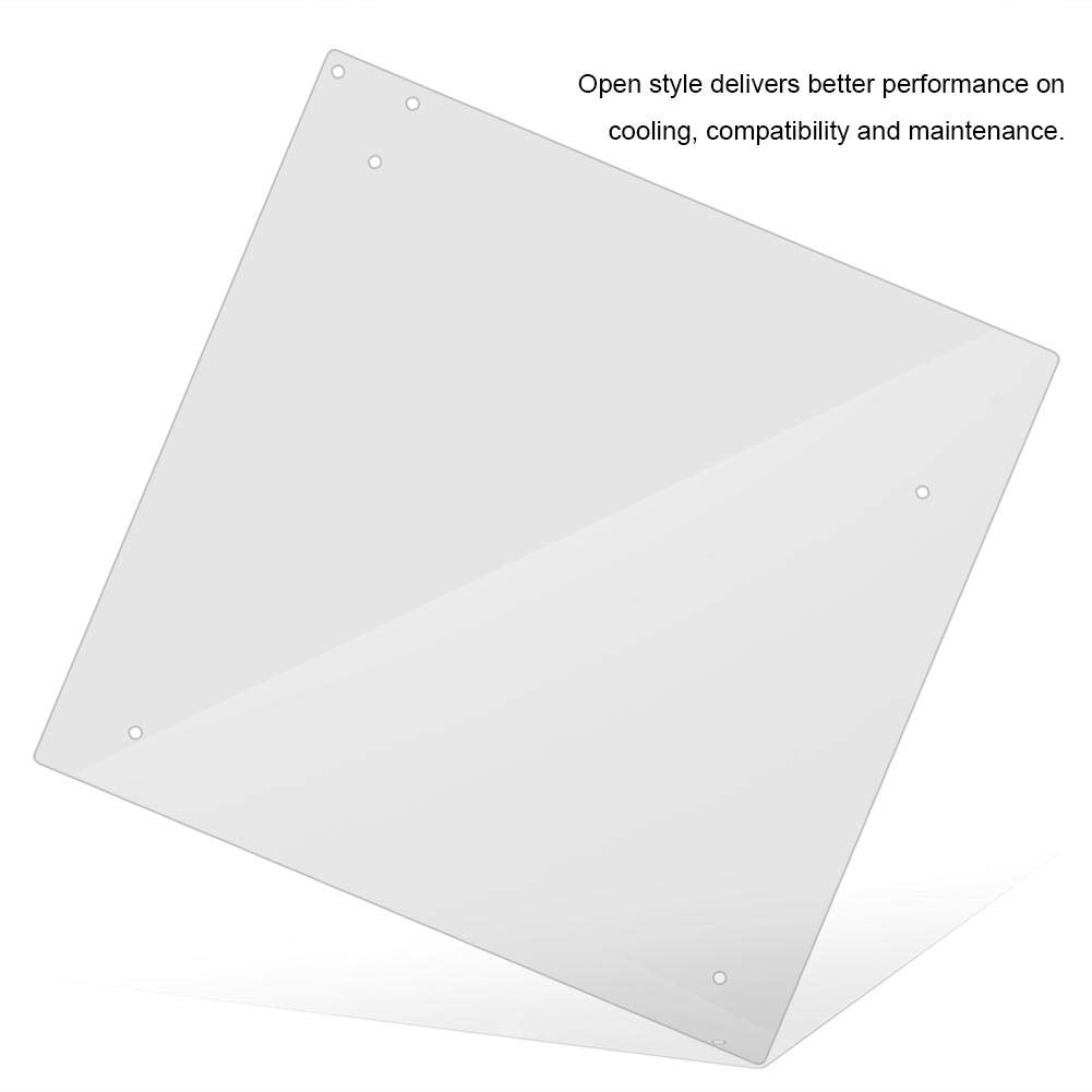 Transparent Acrylic Open Frame Computer Case for ITX Motherboard - DIY Base Stand & Motherboard Holder | Perfect for Custom PC Builds, Gaming Rigs & Home Office Setups