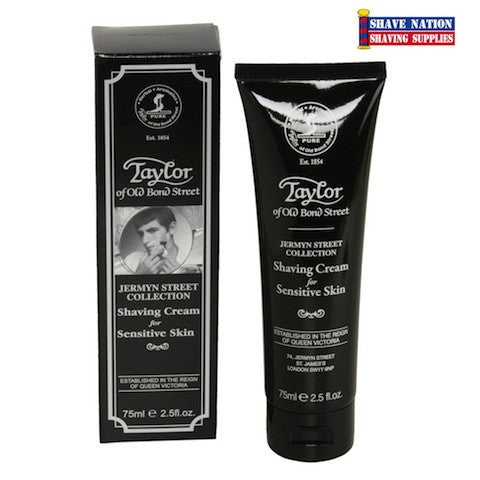 Taylor of Old Bond Street Shaving Cream Tube - Luxury Jermyn Street Collection for Men | Smooth Shaving Experience for Sensitive Skin | Perfect for Daily Grooming & Travel