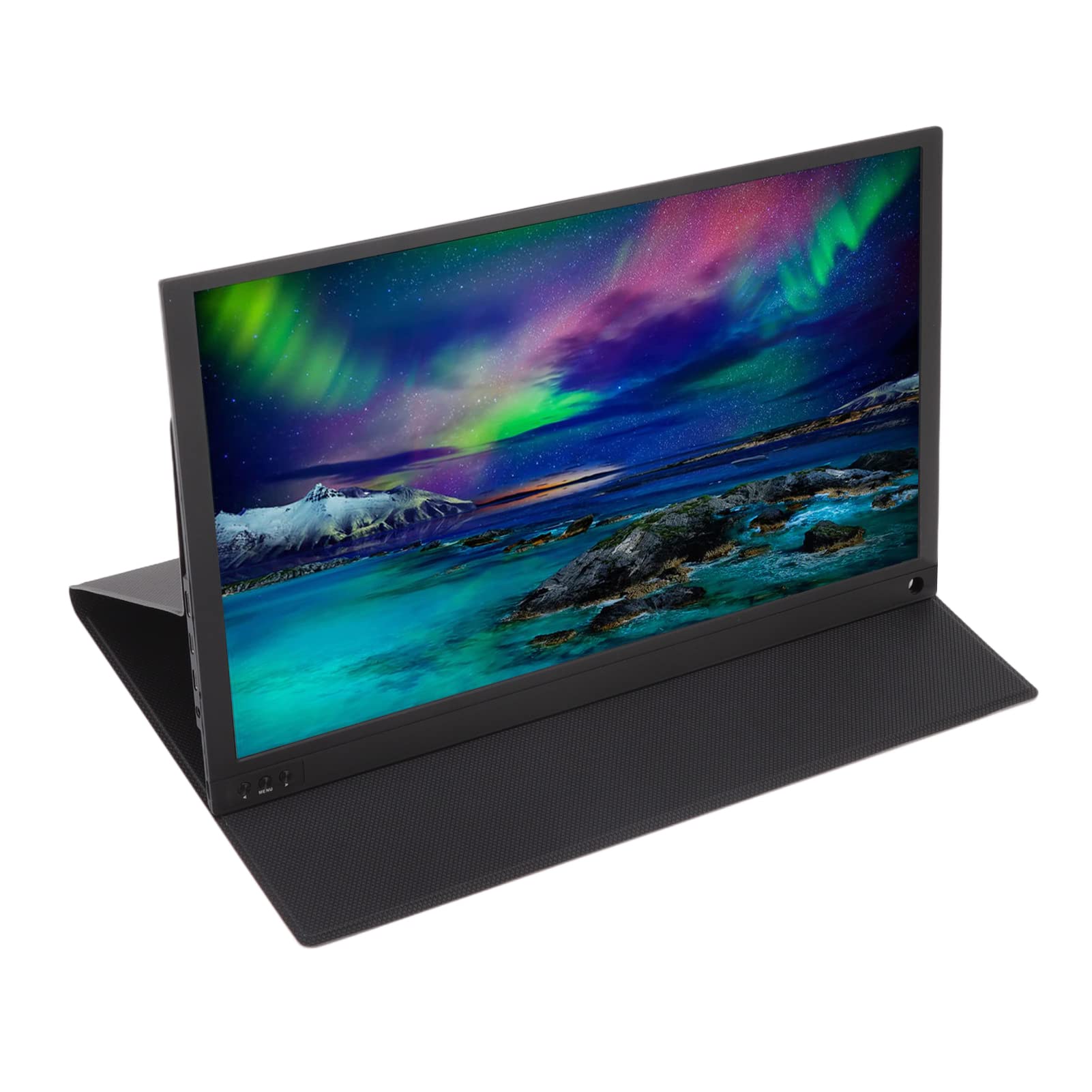 Denash 15.6 Inch HD IPS Gaming Monitor - Portable External Screen for Laptop, PC & Smartphone - Black | Perfect for Work, Travel & Multi-Tasking