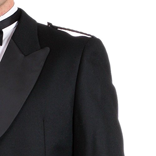Men's Black Prince Charlie Wedding Kilt Jacket with Coatee Vest - Formal Scottish Highland Attire for Weddings, Ceilidhs & Special Occasions