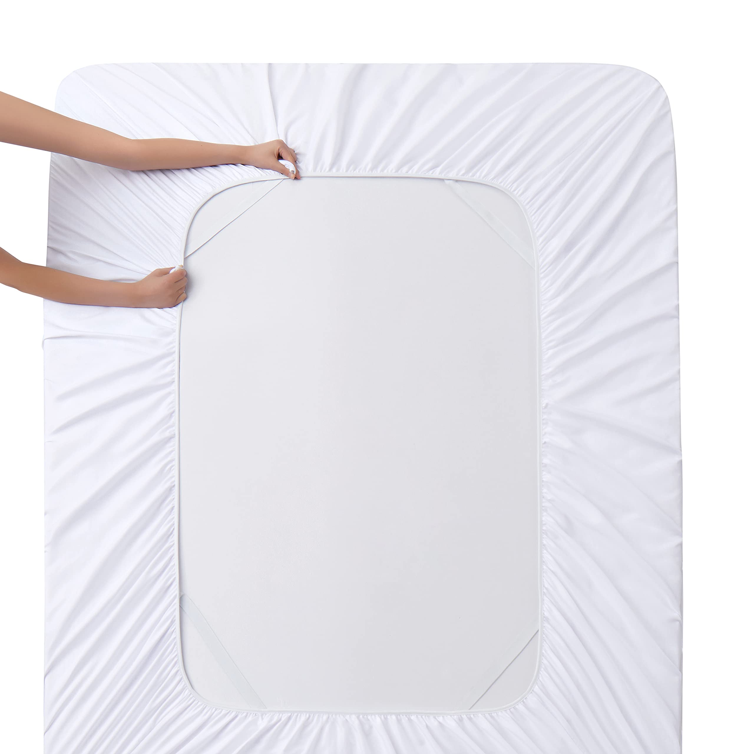 Manyshofu Extra Deep Pocket King Size Sheets - 1800 Thread Count Luxury Hotel Bedding Set with Pillowcases - Soft Microfiber for Mattresses up to 24