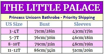 Soft & Cozy Princess Unicorn Bathrobe for Kids - Pink Fluffy Hooded Robe with Ears & Tail - Perfect for Bath Time, Spa Day & Dress-Up Play
