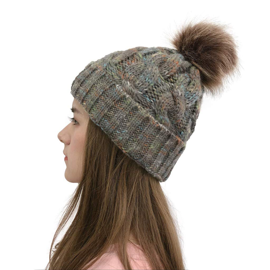 Stylish Women's Knit Beanie Hats - Soft Plush Crochet Baseball Caps for Outdoor Activities & Winter Fashion | Perfect for Hiking, Running, and Casual Wear