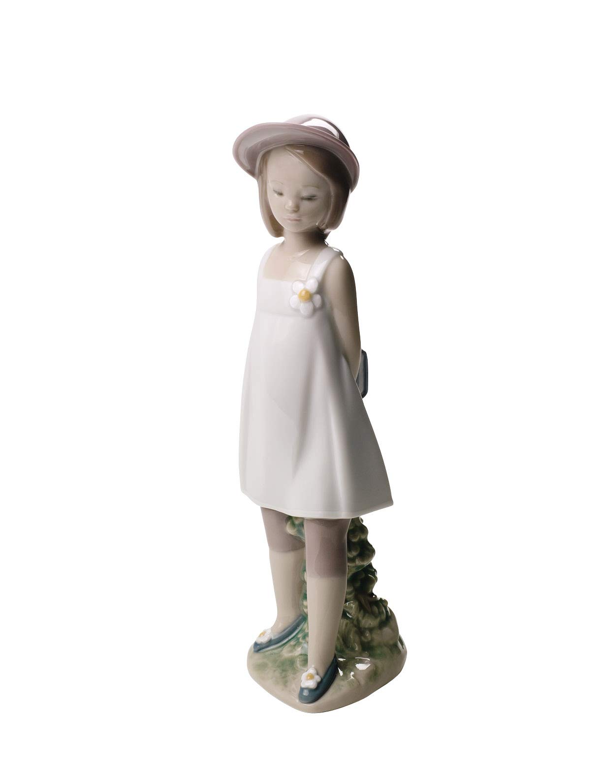 NAO My Favorite Book Porcelain Girl Figure - Elegant Collectible Statue for Bookshelves, Home Decor & Gift Giving