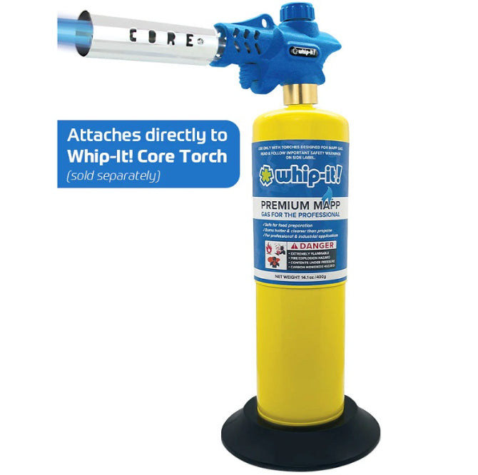 MAPP Gas for Core Pro Torch - High Heat Fuel for Welding, Soldering & Brazing - Perfect for DIY Projects, Metalworking & Plumbing Repairs