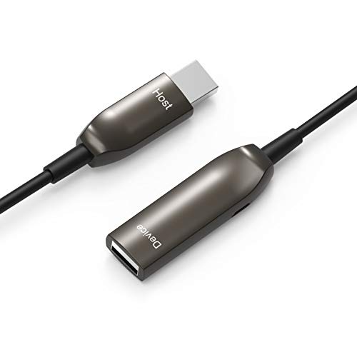 Jeirdus 115ft USB 3.0 Active Optical Fiber Cable (A-Male to A-Female) - High Speed 5Gbps Data Transfer, Compatible with PS5, Xbox Series X, Printers & External Hard Drives | Perfect for Gaming Setups & Home Office Extensions