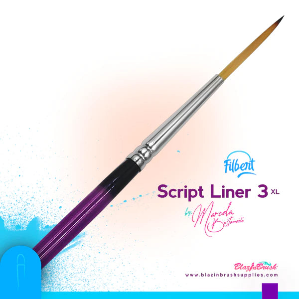 Blazin Brush Script Liner 3 XL - Professional Calligraphy Brush Pen for Hand Lettering, Art & DIY Projects - Perfect for Wedding Invitations, Bullet Journals & Creative Designs