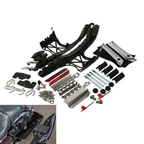 Premium Saddlebag Latch Lids & Hardware Covers for Harley Touring Glide 2014-2018 - Durable Replacement Parts for Motorcycle Storage Security & Style Upgrade