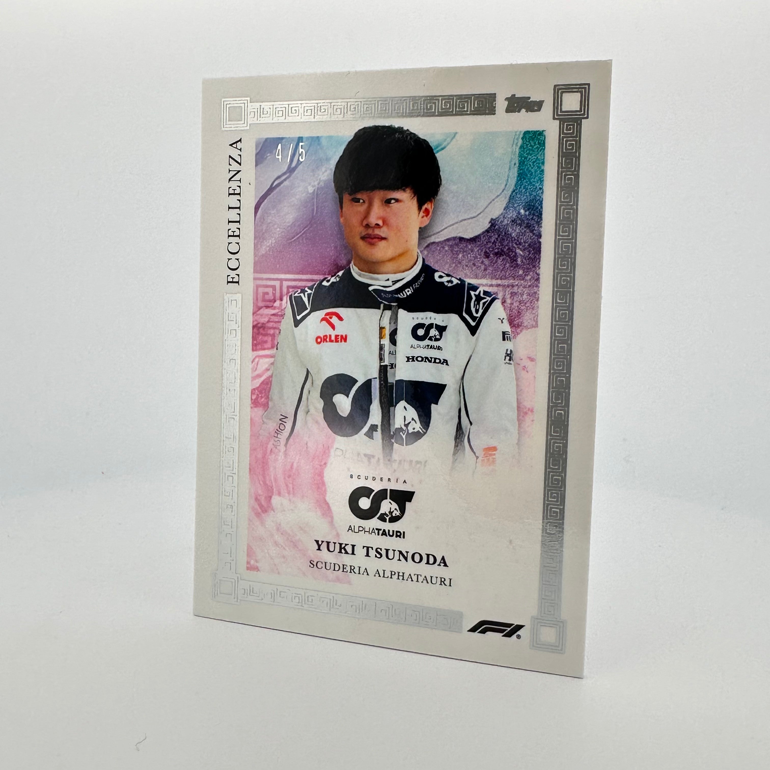 2023 Yuki Tsunoda Rainbow 4/5 Eccellenza Formula 1 Trading Card - Perfect for F1 Collectors, Racing Fans & Sports Memorabilia Enthusiasts