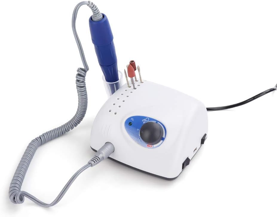 Professional SERZG 40000RPM Electric Nail Drill Machine - High Speed Nail Polisher for Acrylic & Gel Nails, Toe & Finger Nail Care Kit with Drill Bits - Perfect for Home Salon & Professional Nail Art Use