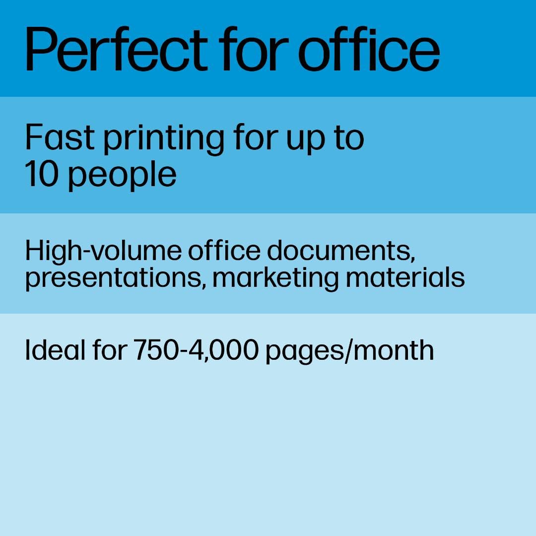 HP LaserJet Pro 4001dw Wireless Monochrome Laser Printer for Office - Fast Printing, Duplex Scanning, Secure Networking (2Z601F) | Ideal for Home Office, Small Business & Remote Work