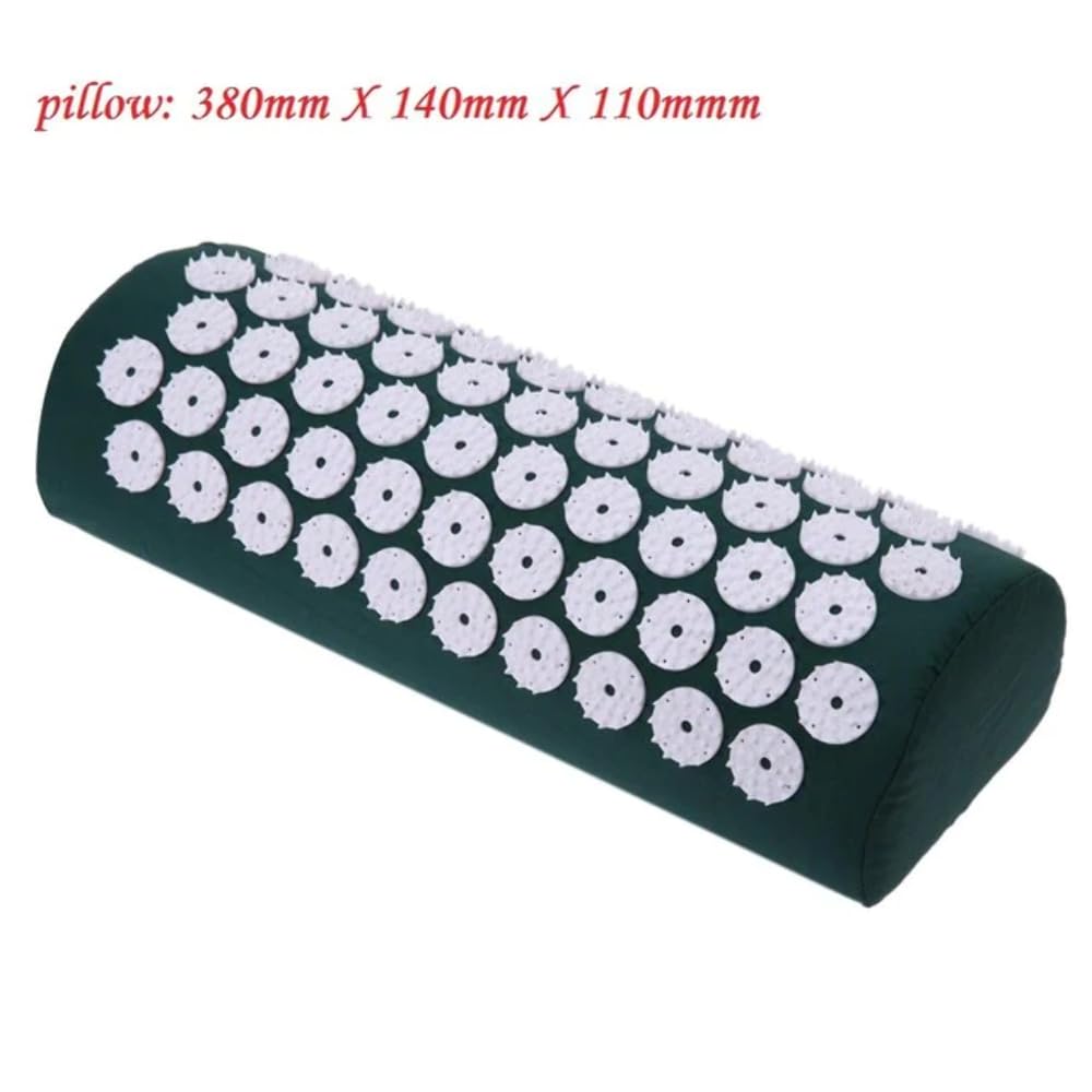 Acupressure Massage Yoga Mat with Pillow - Premium Non-Slip Exercise Mat for Pain Relief, Stress Relief & Relaxation - Perfect for Home Yoga, Meditation, Physical Therapy & Post-Workout Recovery