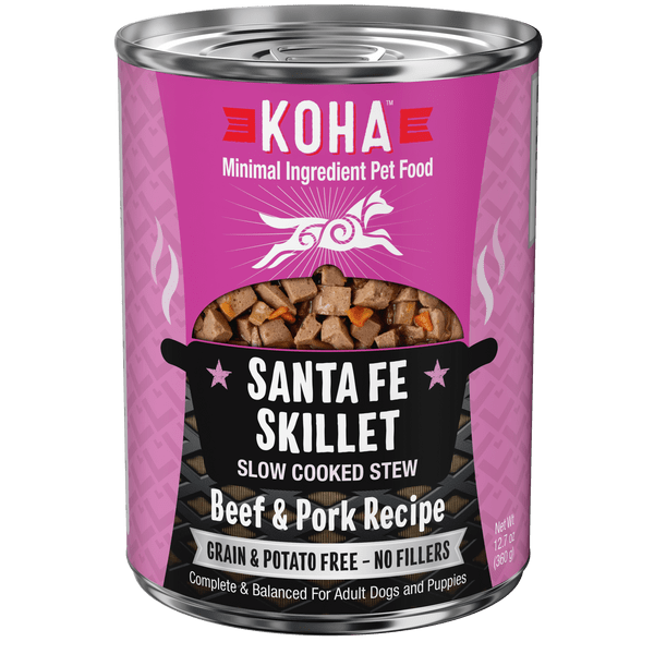 KOHA Santa Fe Skillet Canned Dog Food - Grain-Free, High-Protein Wet Dog Food for Adult Dogs - Perfect for Travel, Camping & Outdoor Adventures