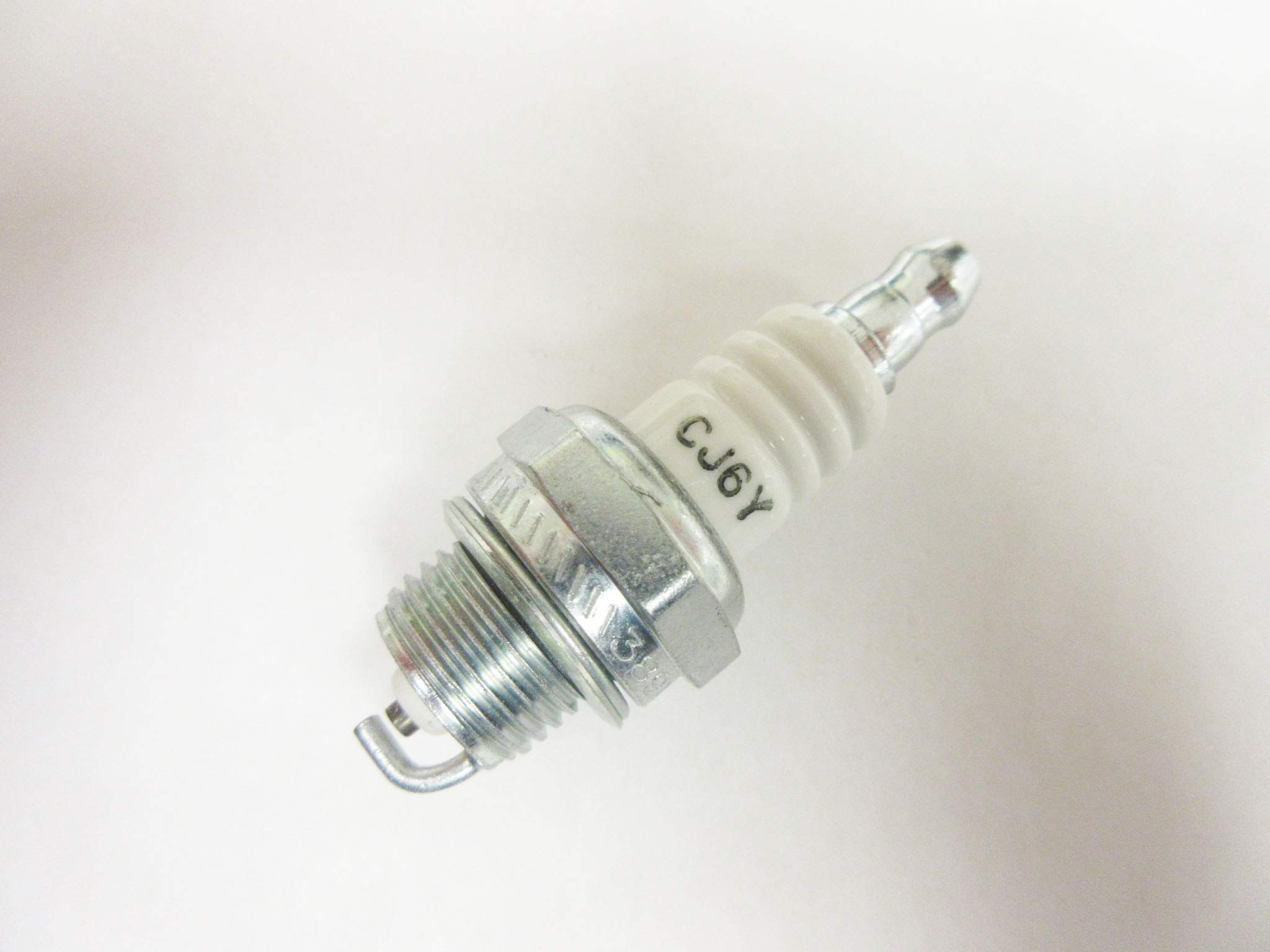 Champion 858 CJ6Y Small Engine Spark Plug - 4 Pack - Compatible with Lawn Mowers, Generators & Outdoor Power Equipment