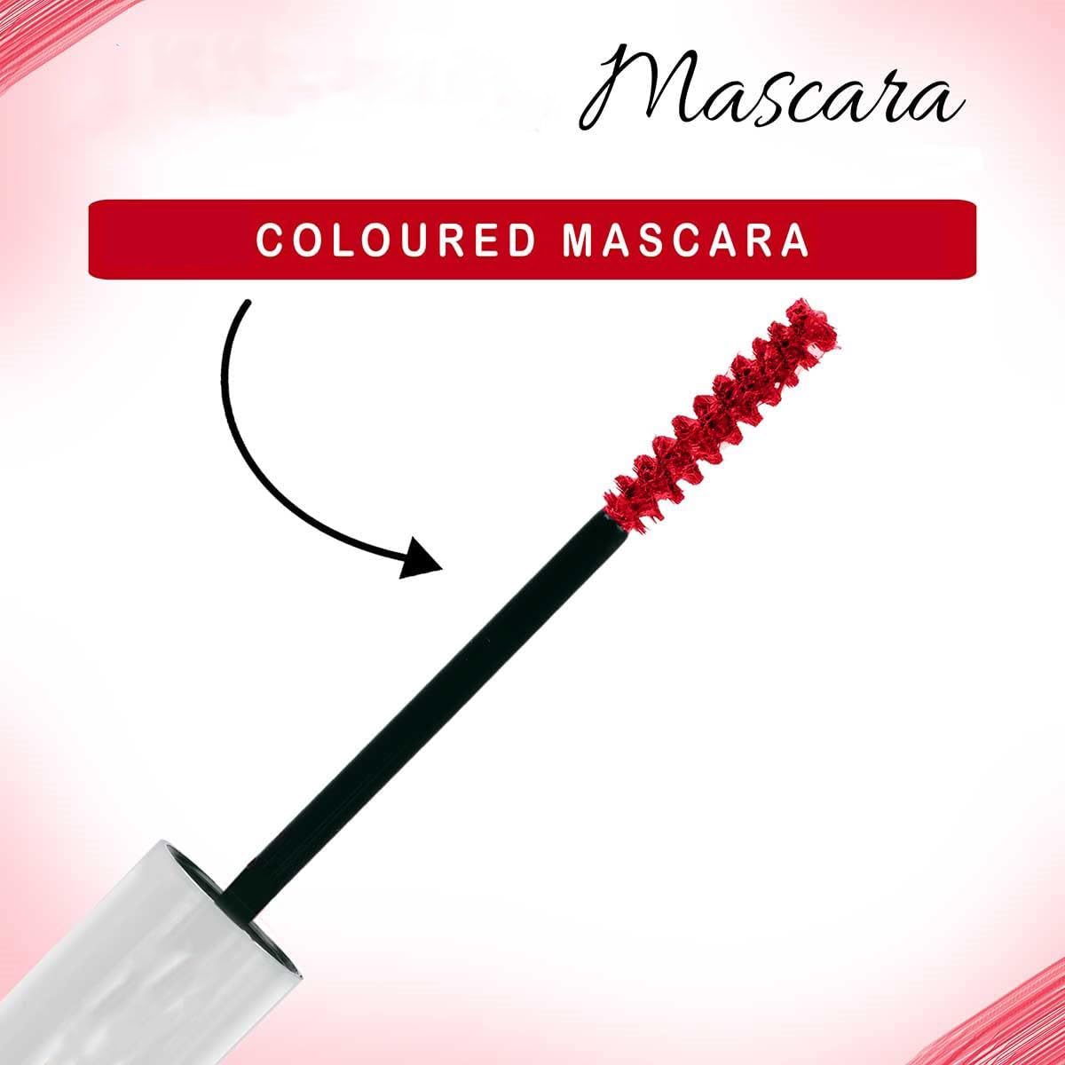 Syfer Lightweight Natural Mascara - Smudge Proof, Long Lasting Eye Makeup (6ml, Imperial Red) for Everyday Wear & Professional Use | Perfect for Work, Date Night & Special Occasions