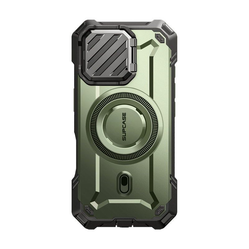 iPhone 16 6.1 Inch Unicorn Beetle MAG XT MagSafe Protective Case - Dark Green | Shockproof & Magnetic Phone Cover for Work, Travel & Outdoor Activities