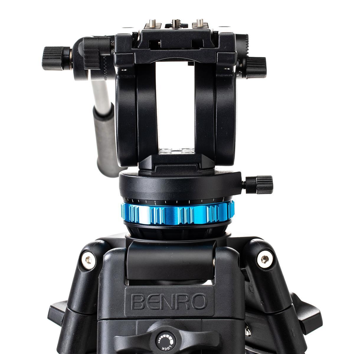Benro KH26P Professional Video Tripod Head with Heavy Duty Tripod Kit - Supports 72.6lbs Load Capacity | Perfect for DSLR Cameras, Video Production & Outdoor Filmmaking