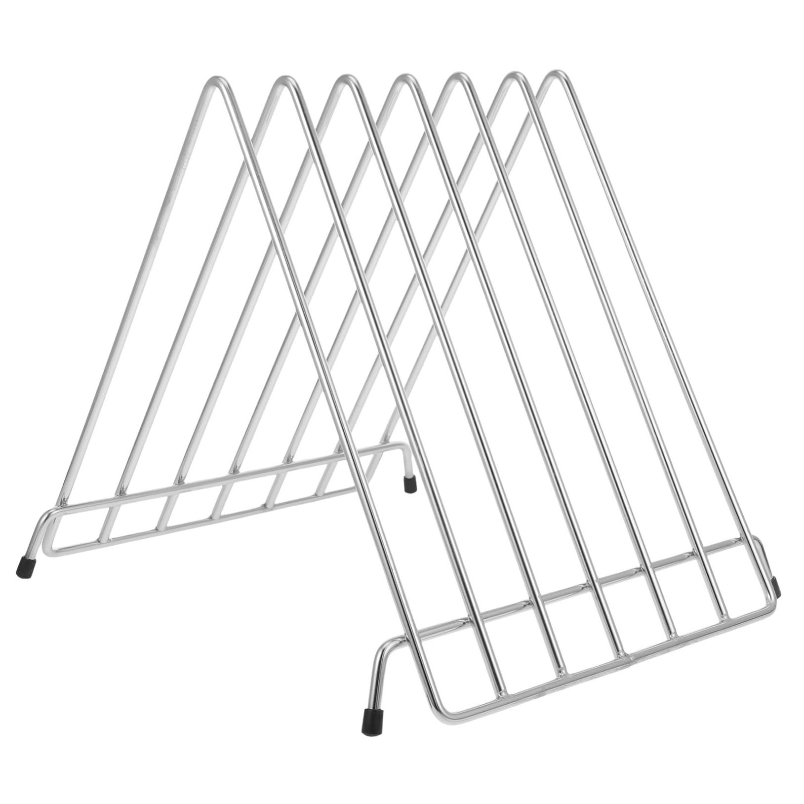 DOITOOL Stainless Steel Cutting Board Holder - 1pc Kitchen Shelf Storage Rack for Chopping Boards | Space-Saving Organizer for Countertop, Cabinet or Pantry | Perfect Kitchen Tool for Home & Restaurant Use