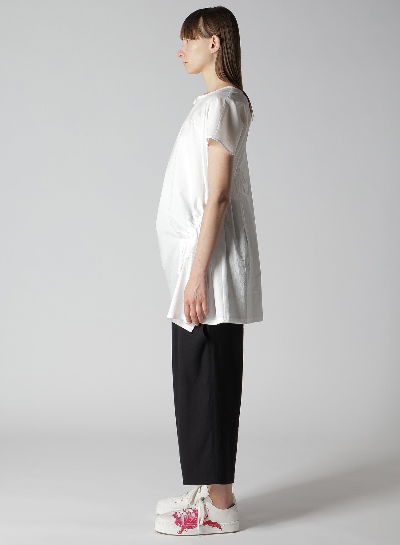 Soft Cotton Lawn Shirring Pullover Women's Casual Top | Breathable & Comfortable Summer Blouse for Outdoors, Beach, and Everyday Wear
