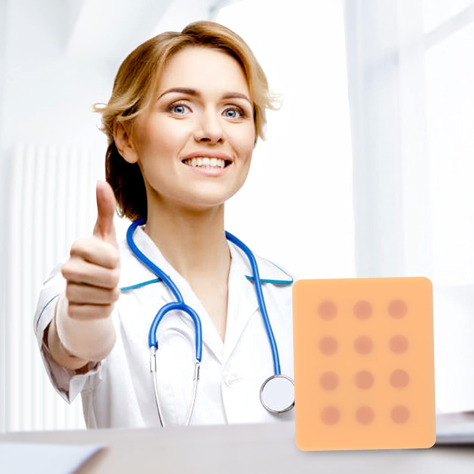 Nurse Intradermal Injection Training Pad - Medical Student Practice Pad with Artificial Skin-Like Texture - Perfect for IV & Injection Technique Training in Nursing Schools & Clinical Settings