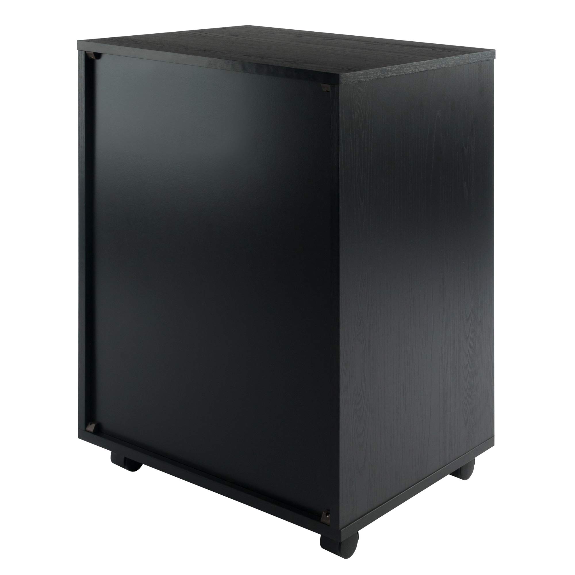 Winsome Halifax 5-Drawer Storage Organizer in Black - Perfect for Bedroom, Office & Closet Organization