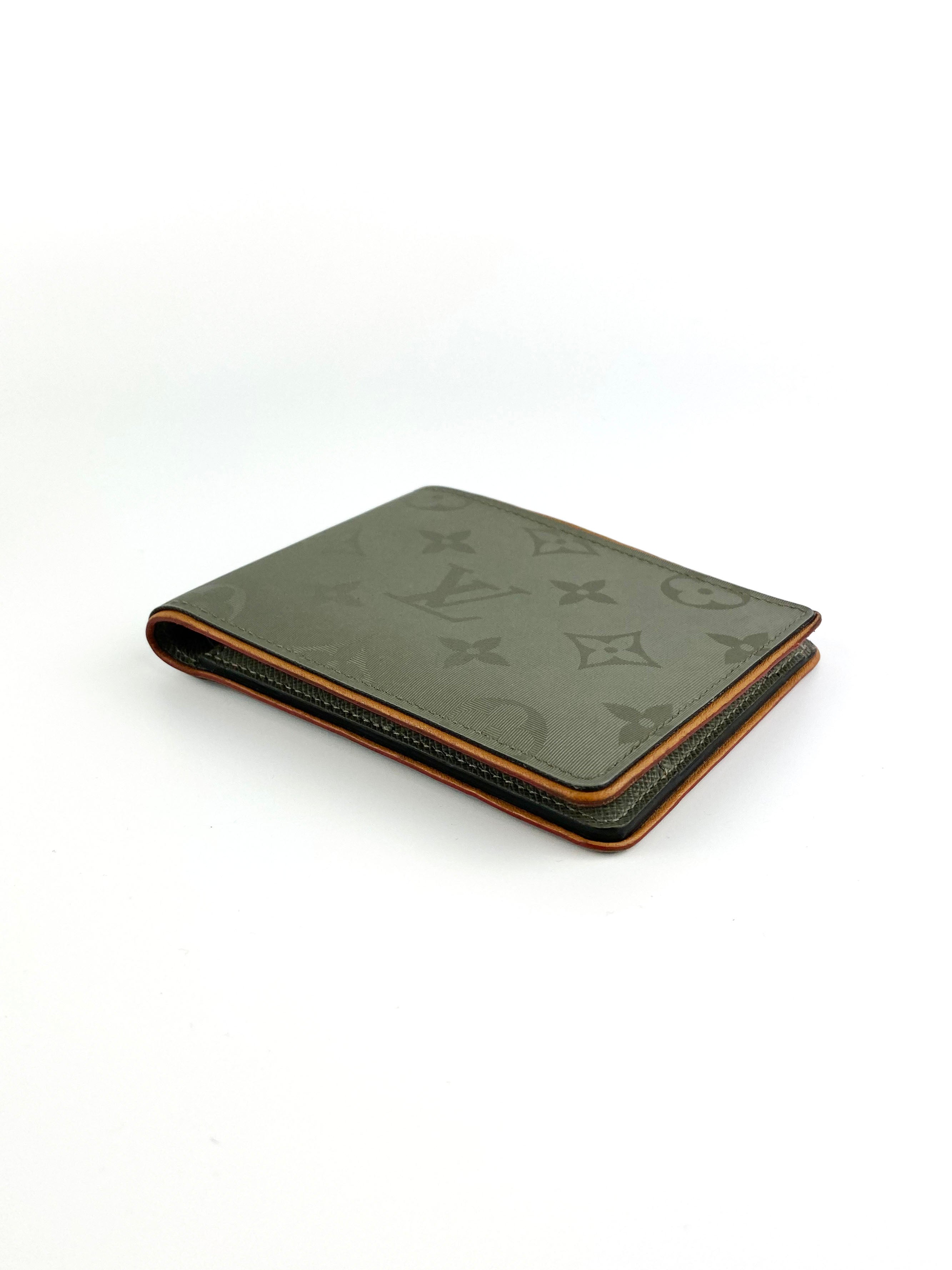 Authentic Louis Vuitton Silver Monogram Titanium Wallet for Men - Luxury Slim RFID Blocking Bifold Wallet - Perfect for Business, Travel & Everyday Use