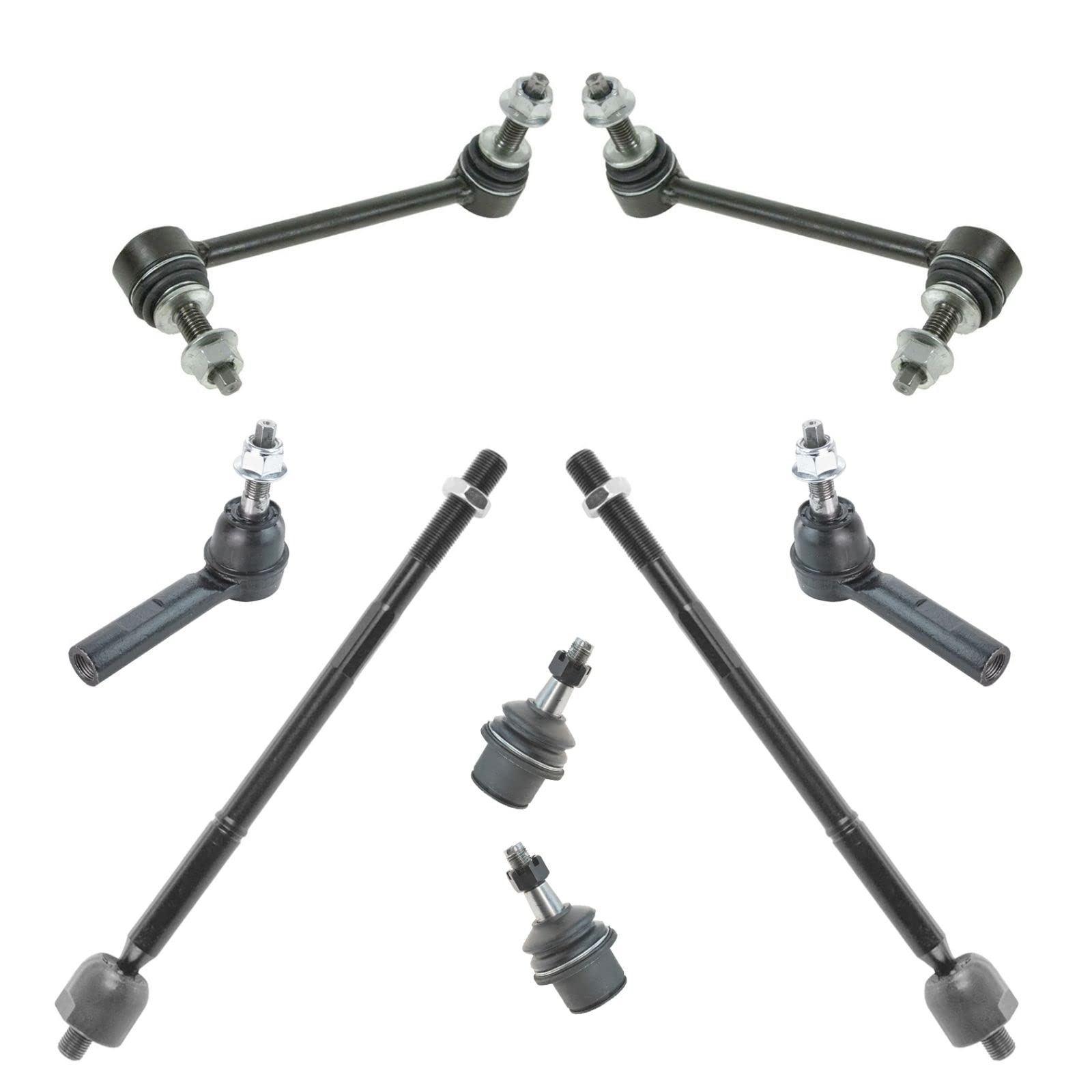 High-Quality Front Steering & Suspension Kit - Ball Joint, Sway Bar, Stabilizer Link, Tie Rod - Compatible with 2011-2014 Chrysler 300, 2011-2019 Dodge Challenger, 2011-2020 Charger - Perfect for Smooth Ride & Enhanced Vehicle Control