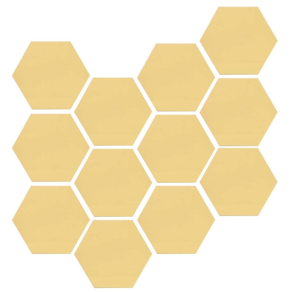 12Pcs 10 cm DIY Wall Stickers - Removable Golden Decals for Home Decor, TV Wall, Sofa Backdrop, Dining Room & Bedroom - Perfect for Living Room Accent, Nursery Decor & Apartment Renovation