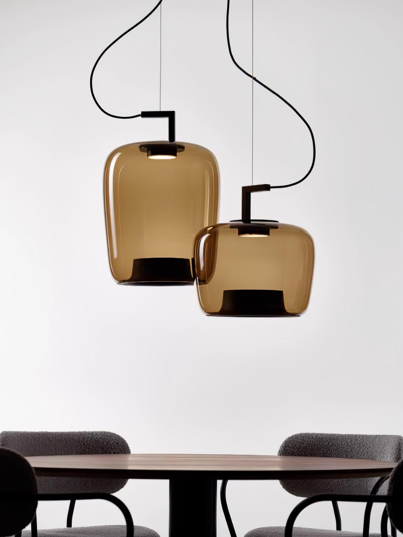 Modern Double Pendant Lamp - Adjustable Hanging Light Fixture for Kitchen Island, Dining Room, and Living Room Decor