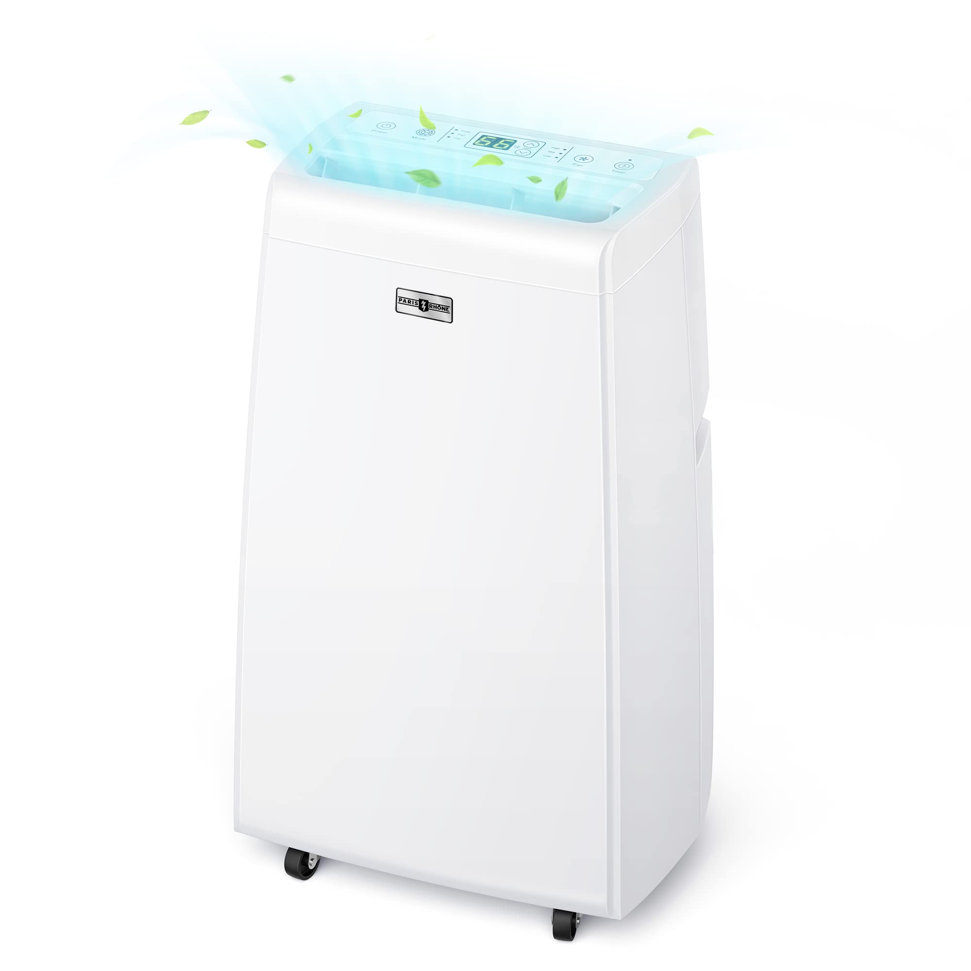 Paris Rhône 10000 BTU Portable Air Conditioner - 3-in-1 AC Unit with Fan & Dehumidifier, 3 Speed Settings, 24H Timer & Remote Control - Cools Rooms Up to 350 Sq.Ft - Perfect for Bedrooms, Offices & Small Apartments