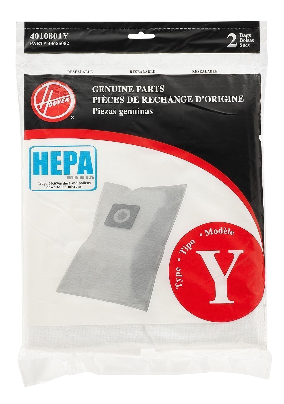 Hoover HEPA Vacuum Filter Bag - Replacement for Dust Cleaning