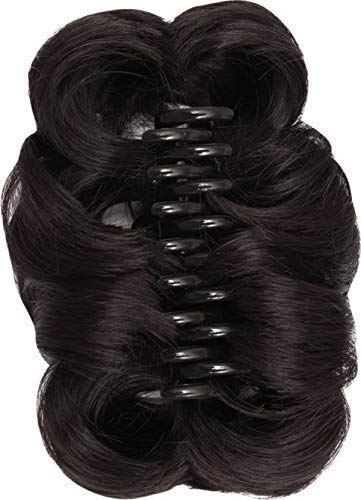 ASG Instant Hair Styling Synthetic Hair Clip-in Extensions for Women & Girls - Brown | Quick & Easy Volume Boost for Parties, Weddings & Daily Styling