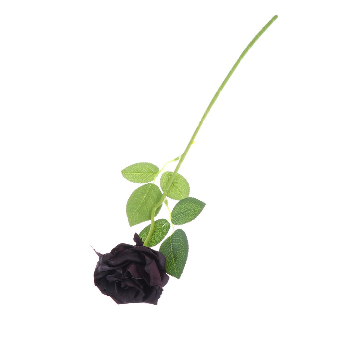 ARTIBETTER Black Silk Rose Branches - Real Looking Fake Roses Bouquet with Artificial Leaves for Wedding, Party, Home Decor | Elegant Floral Centerpiece for Tables, Events & Gifts