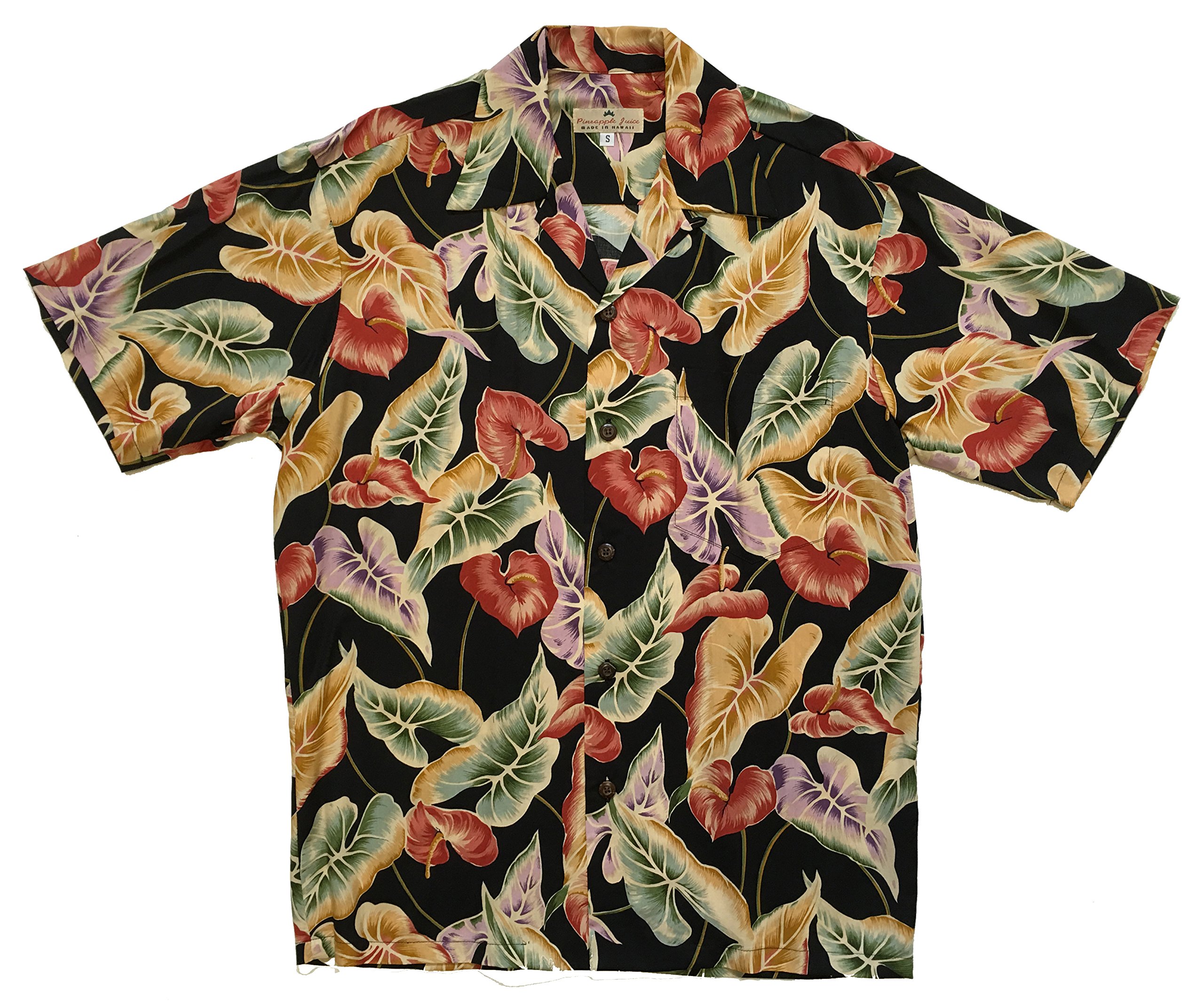 Pineapple Print Men's Hawaiian Shirt - Tropical Short Sleeve Button Up for Beach Vacation & Summer Party