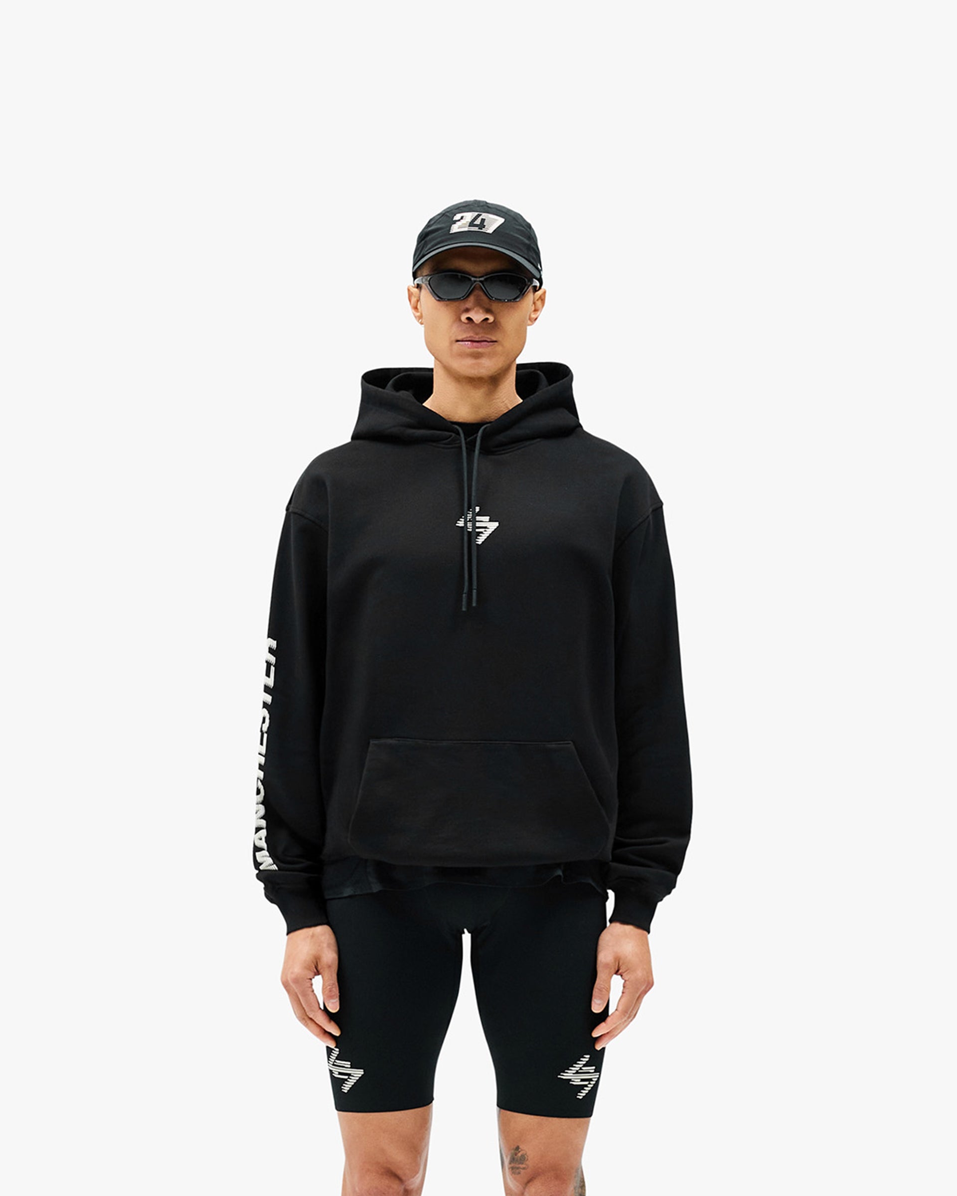 247 Manchester Hoodie for Men & Women - Premium Black Cotton Pullover Sweatshirt | Comfortable & Stylish for Casual Wear, Street Fashion & Outdoor Activities