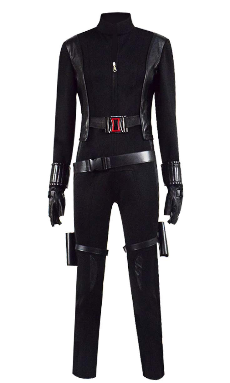 RongJun Women's Black Agent Soldier Costume - Halloween Widow Cosplay Deluxe Uniform Full Set Outfits for Cosplay, Halloween Parties & Themed Events