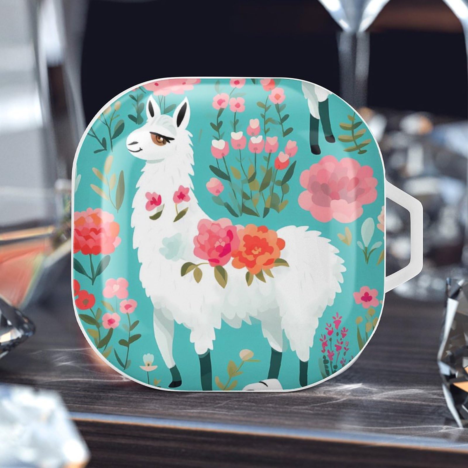 FunnyStar Cute Llama Bluetooth Headphone Case - Protective Cover for Samsung Earbuds | Perfect for Travel, Gym & Daily Use