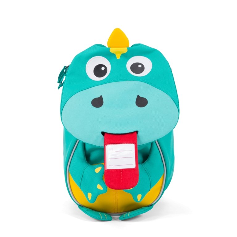 Affenzahn Large Didi Dino Backpack - Durable Kids School Bag with Dinosaur Design, Lightweight & Waterproof for Boys & Girls - Perfect for School, Travel & Outdoor Adventures