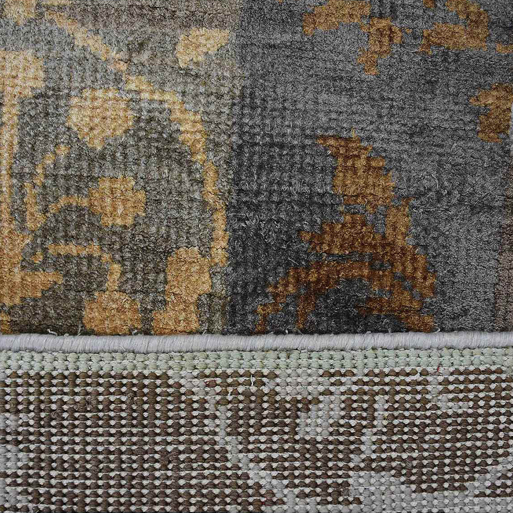 Hand Knotted Hypnotic Design Area Rug - Non-Slip Bohemian Style for Living Room, Bedroom & Home Decor