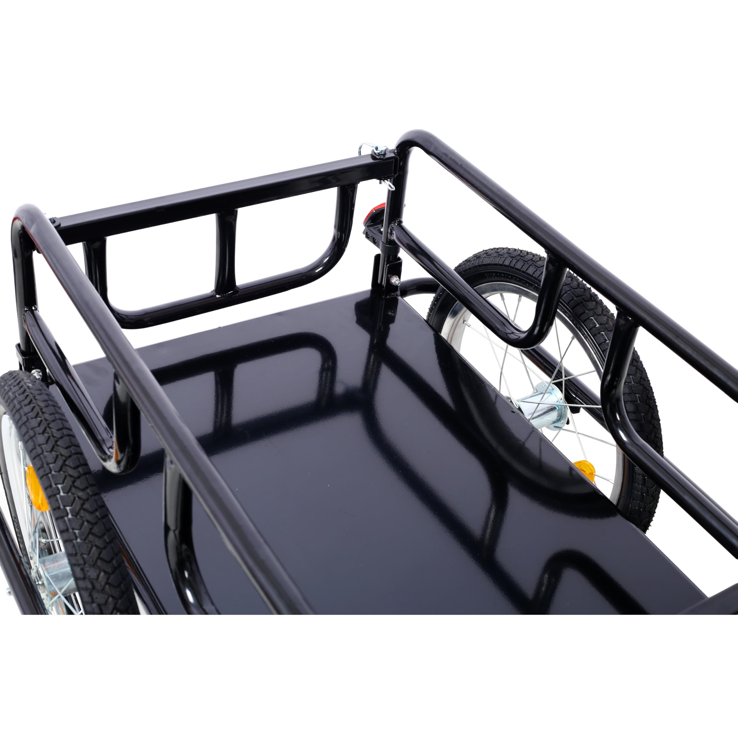 Foldable Bike Cargo Trailer - Heavy-Duty 110LBS Capacity Bicycle Trailer with Universal Hitch | 16