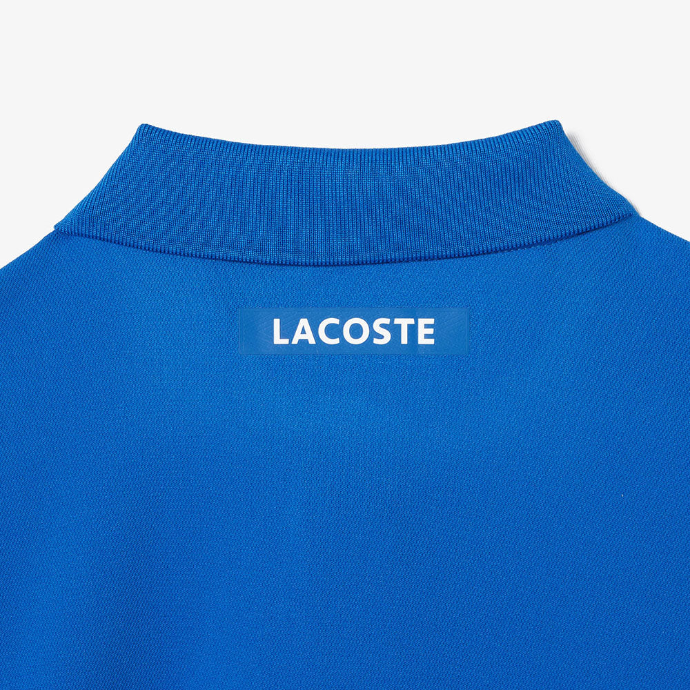 Lacoste Men's Regular Fit Jersey Novak Djokovic Tennis Polo Shirt - Breathable Cotton, Classic Collar, Short Sleeve (Blue) - Perfect for Tennis, Golf, and Casual Wear