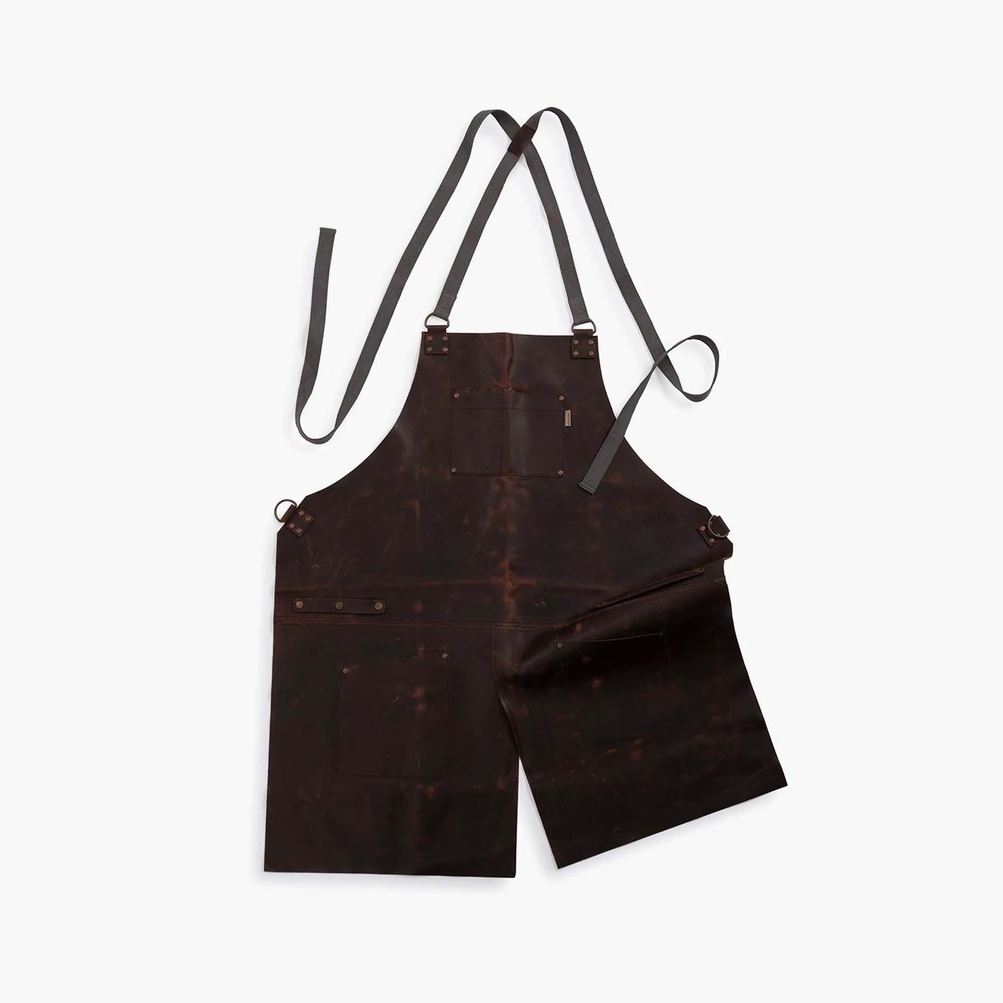 Premium Tradesman Leather Apron - Heavy Duty Work Apron for Woodworking, Blacksmithing & DIY Projects - Durable & Comfortable for Craftsmen & Hobbyists
