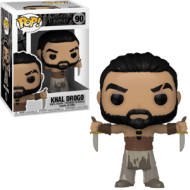 Game of Thrones Khal Drogo with Daggers Pop! Vinyl Figure #90 - Funko Pop Collectible for GOT Fans, Perfect for Display & Gift Giving